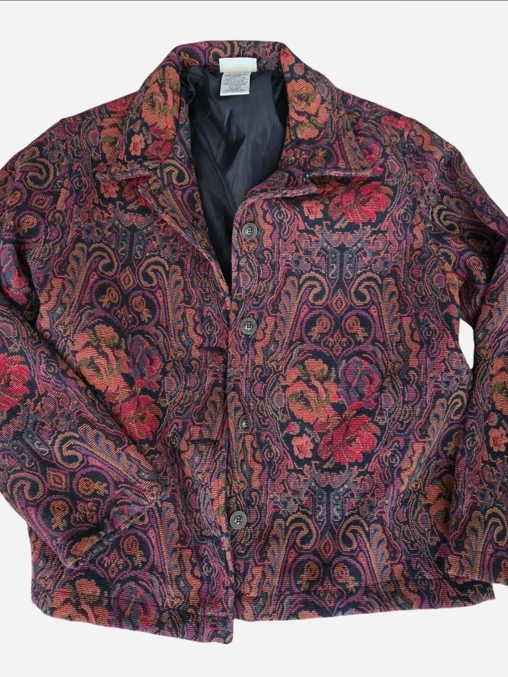 White Stag Multicolor Paisley Tapestry Jacket